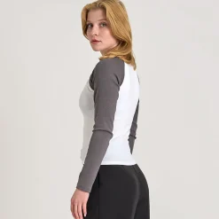 Thilde rib ls blouse