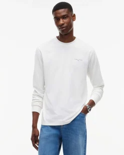 TJM SLIM CHEST LINEAR LS TEE