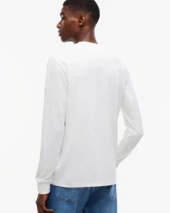 TJM SLIM CHEST LINEAR LS TEE