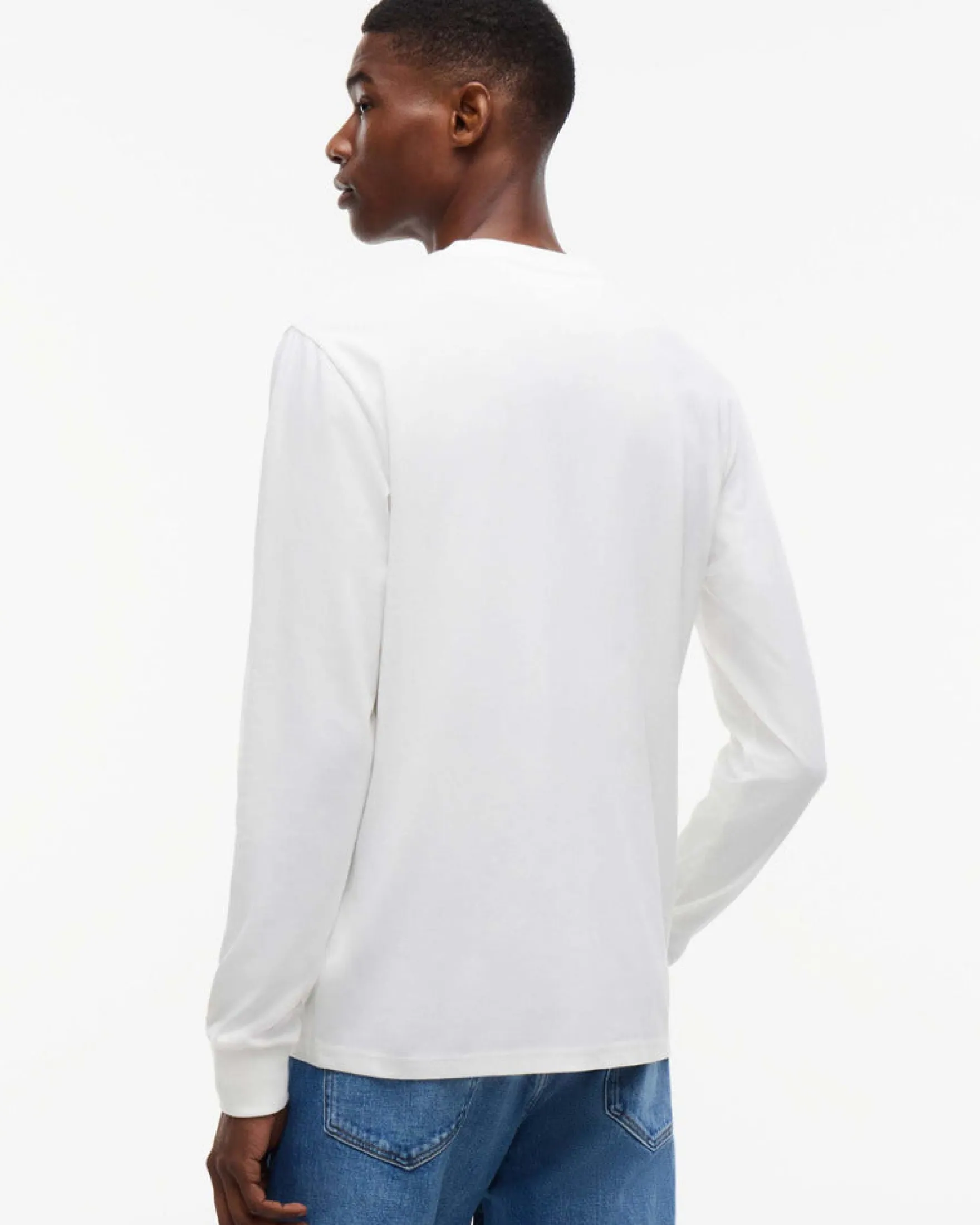TJM SLIM CHEST LINEAR LS TEE