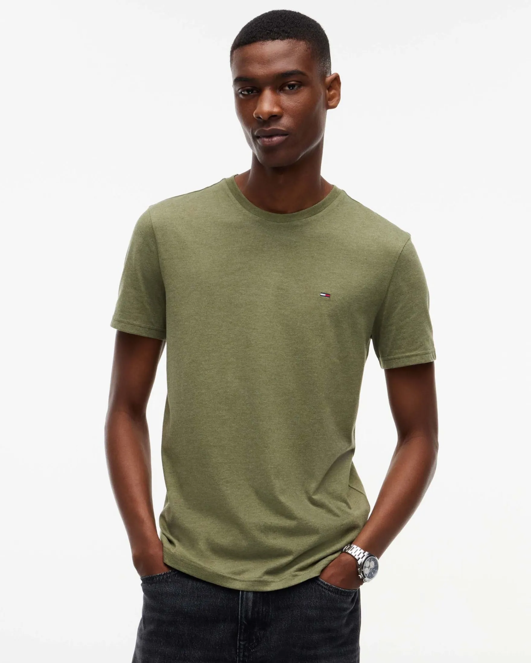 TJM XSLIM JASPE HTR TEE EXT