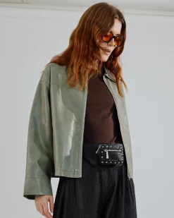 Tula faux leather jacket