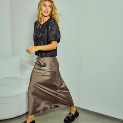 Valery satin skirt