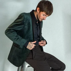 Velour blazer