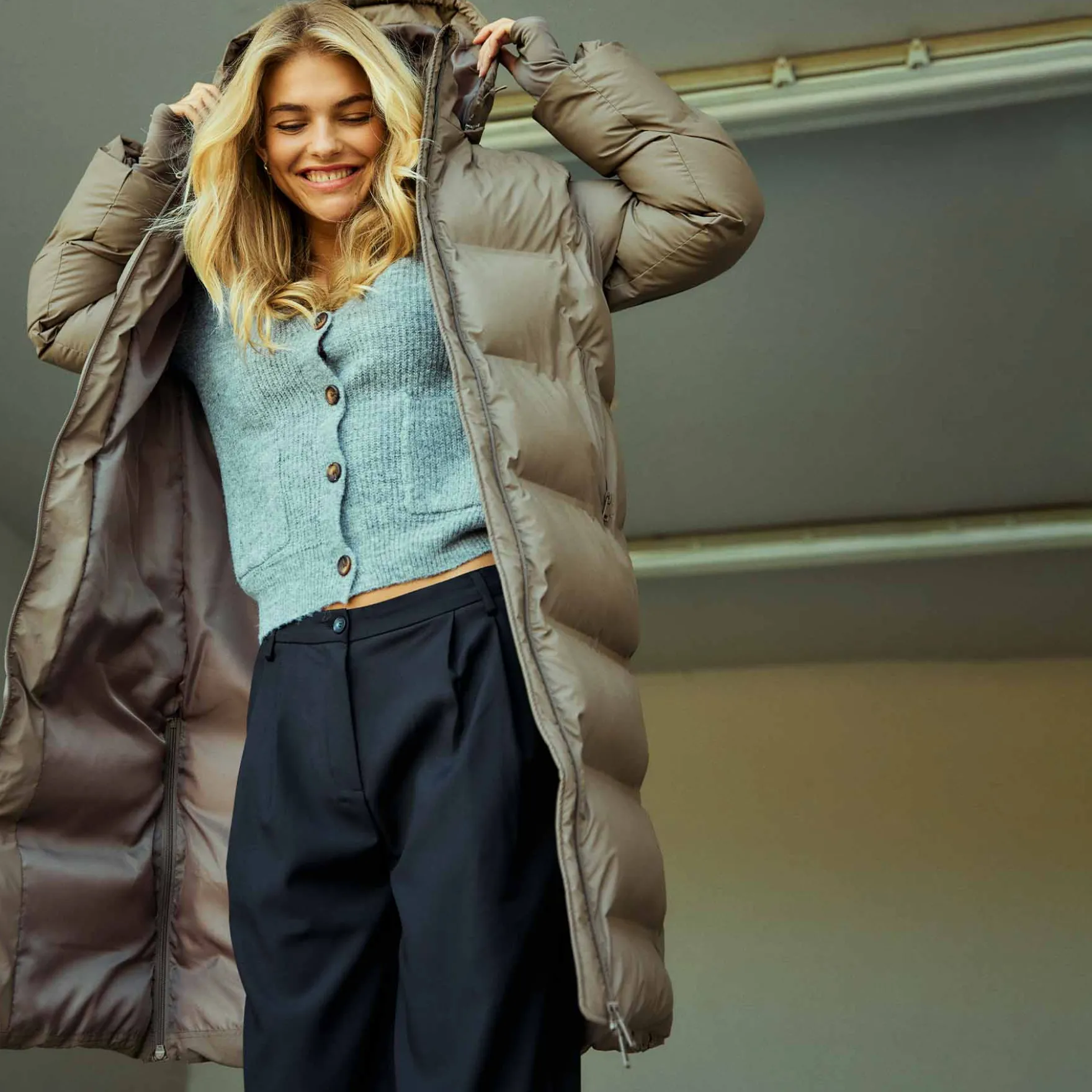 Vestie long puffer