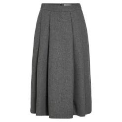 Viabina hw pleated midi skirt