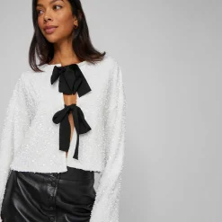 Viaria l/s o-neck cardigan