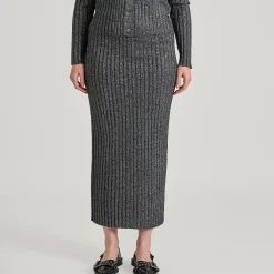 Vibella glitter knit skirt
