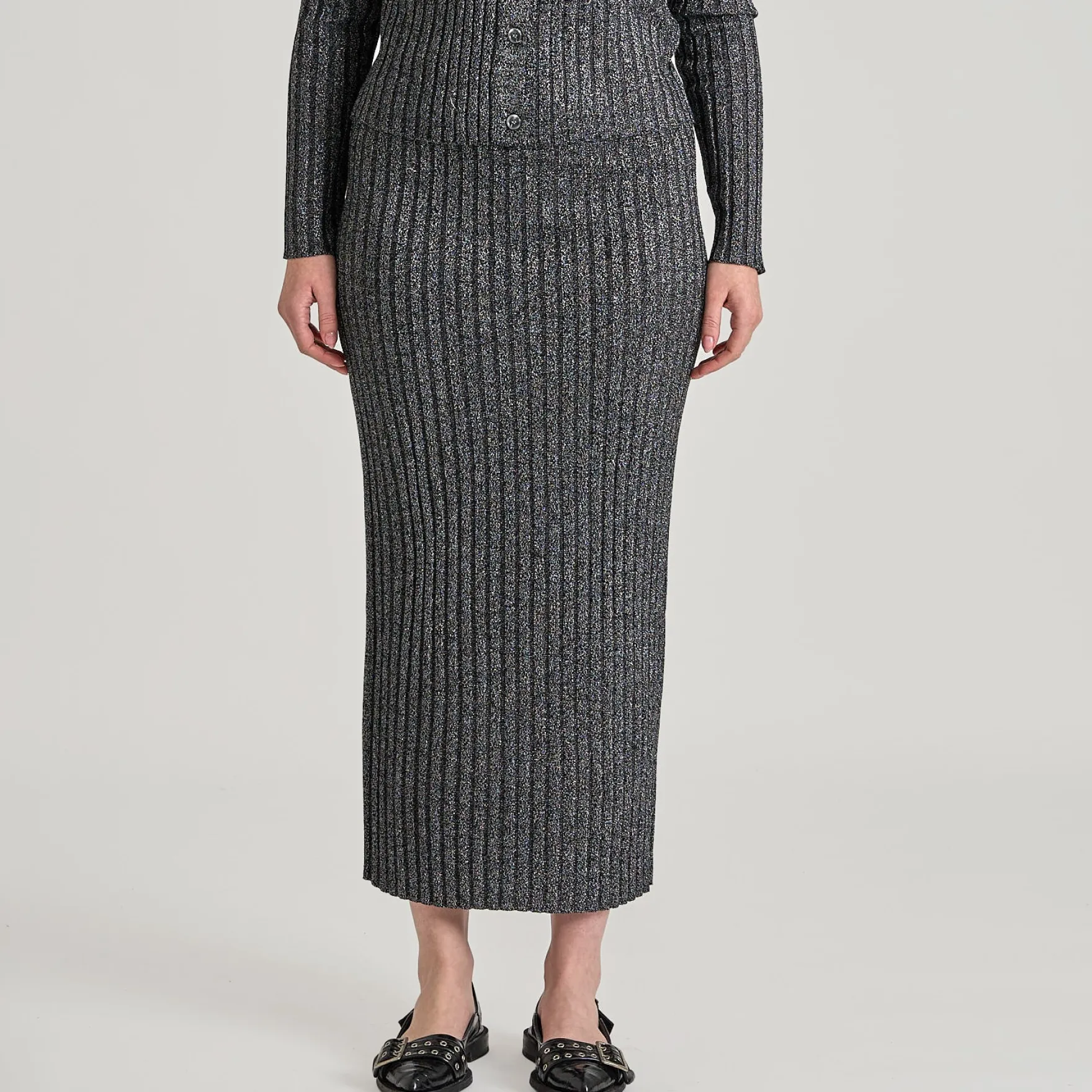 Vibella glitter knit skirt