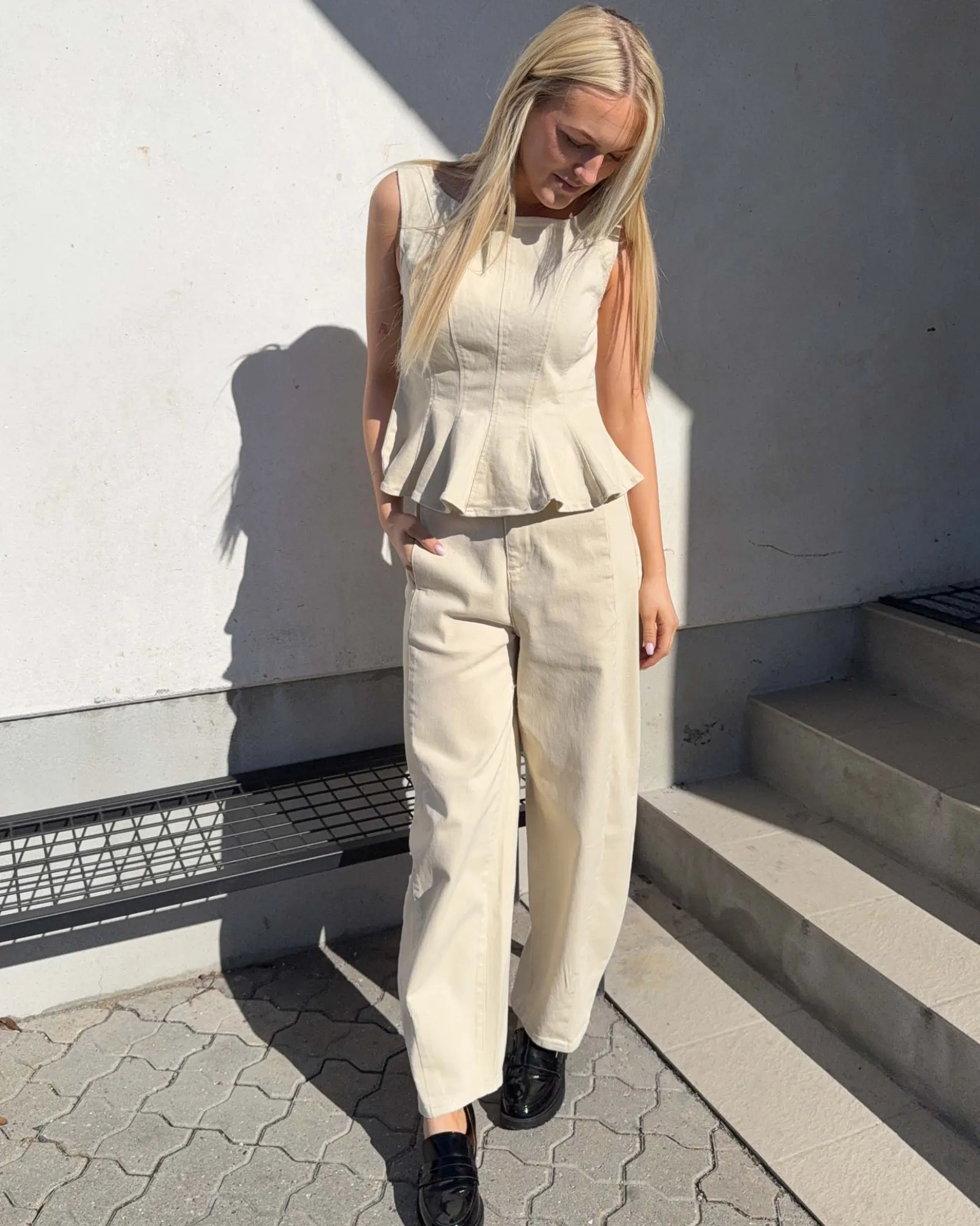 VICHIA PEPLUM TOP