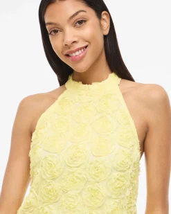 VIGLORY HALTER NECK DRESS
