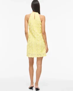 VIGLORY HALTER NECK DRESS