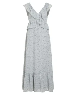 VIMONE S/L MAXI FLOUNCE DRESS