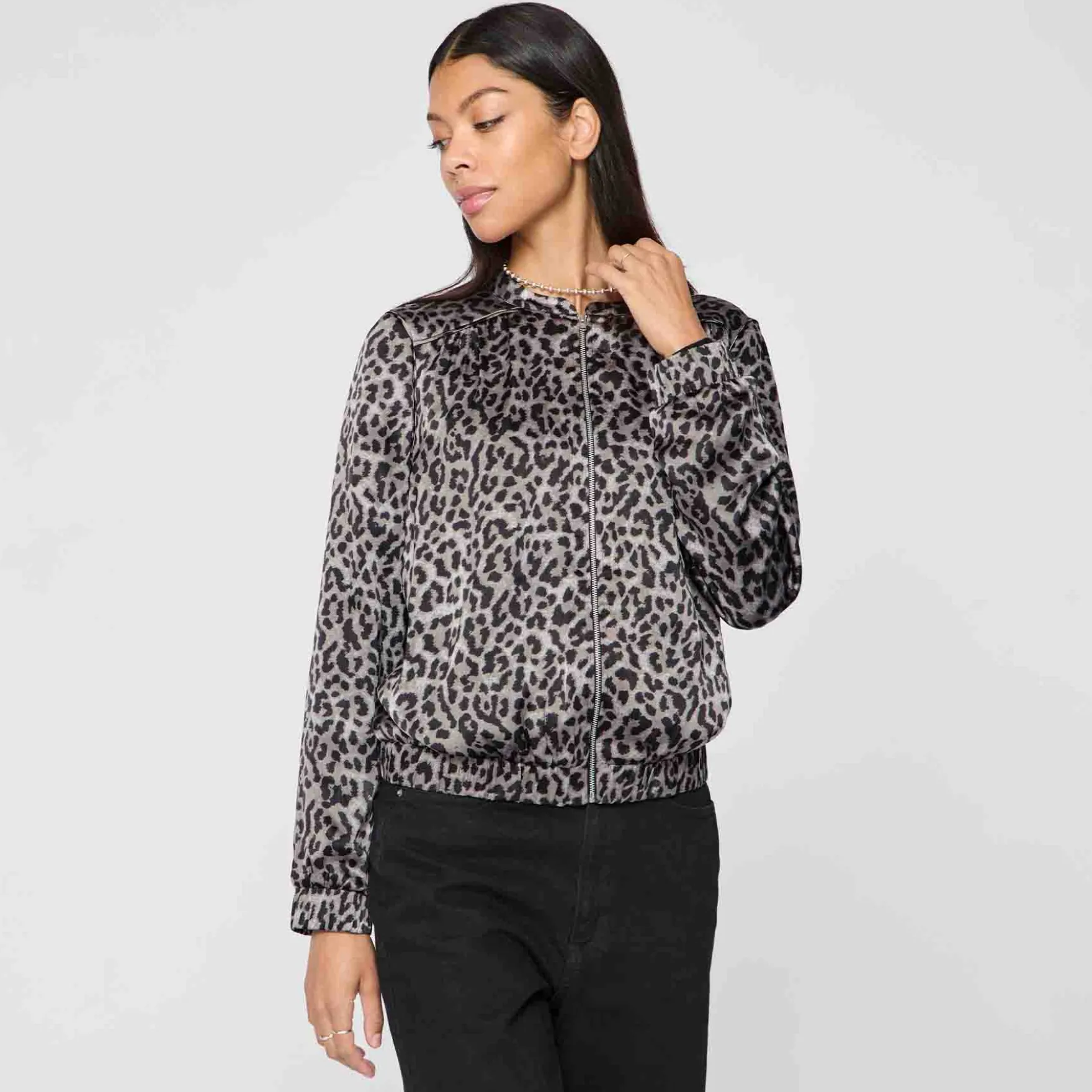 Vinela printed bomber jacket