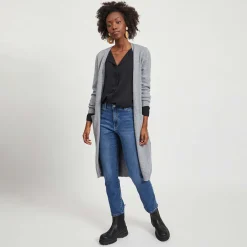 Viril long knit cardigan