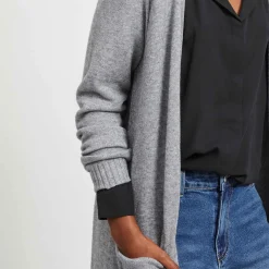 Viril long knit cardigan