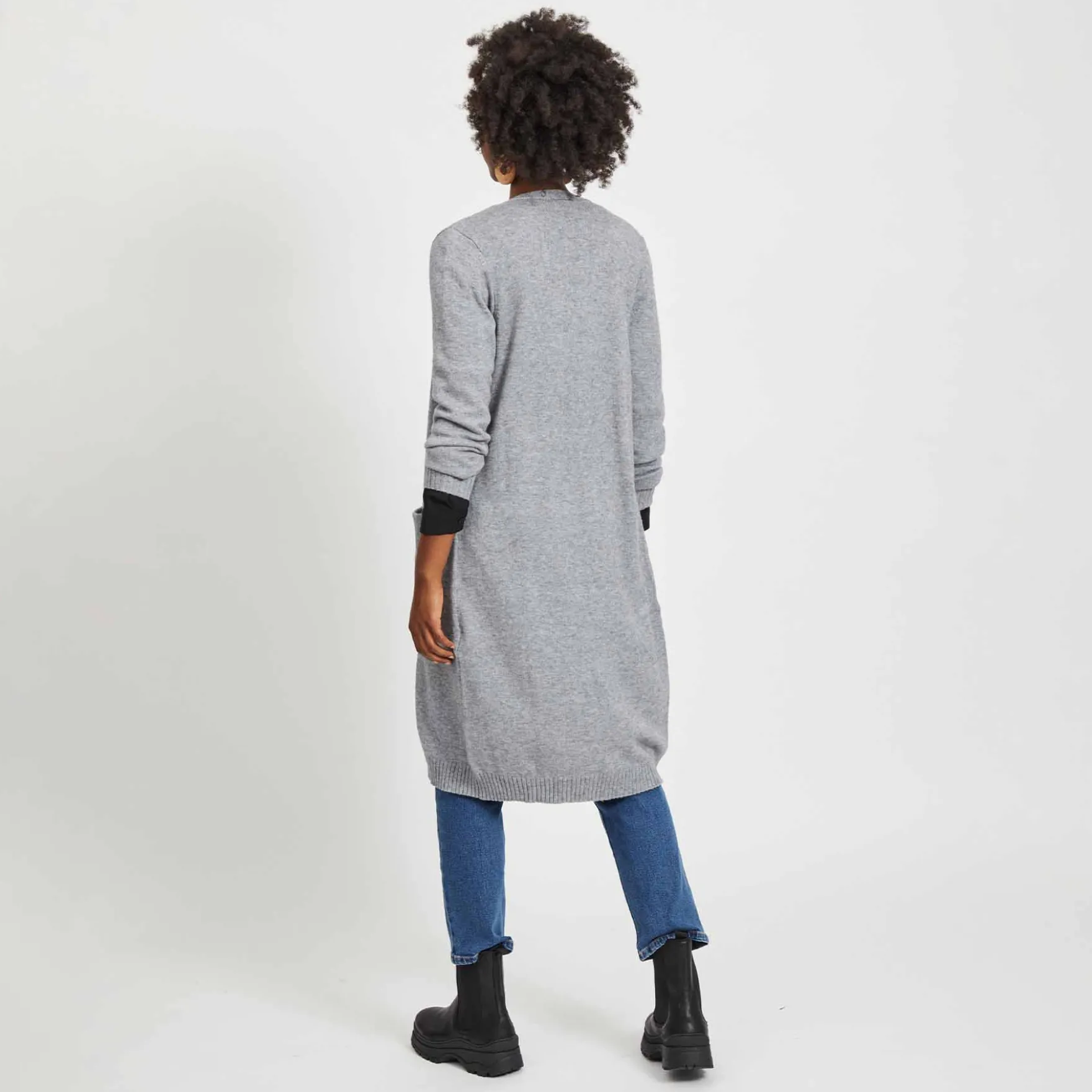Viril long knit cardigan