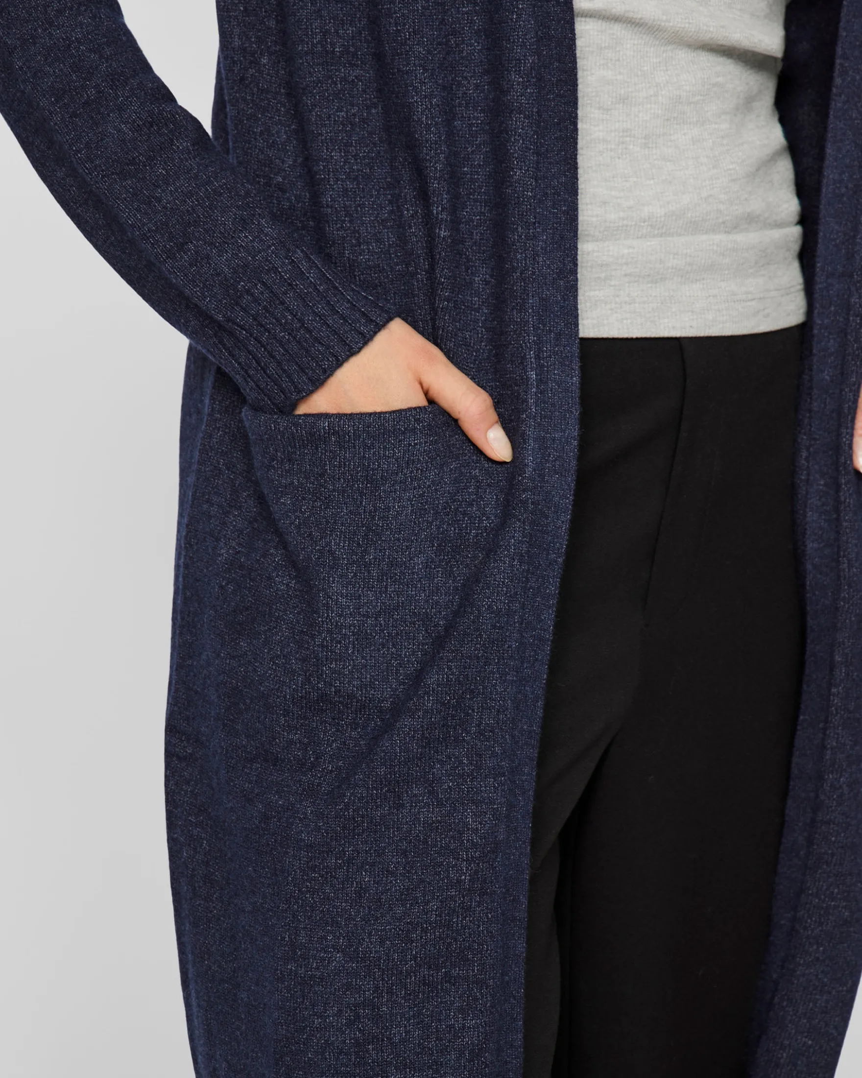 Viril long knit cardigan