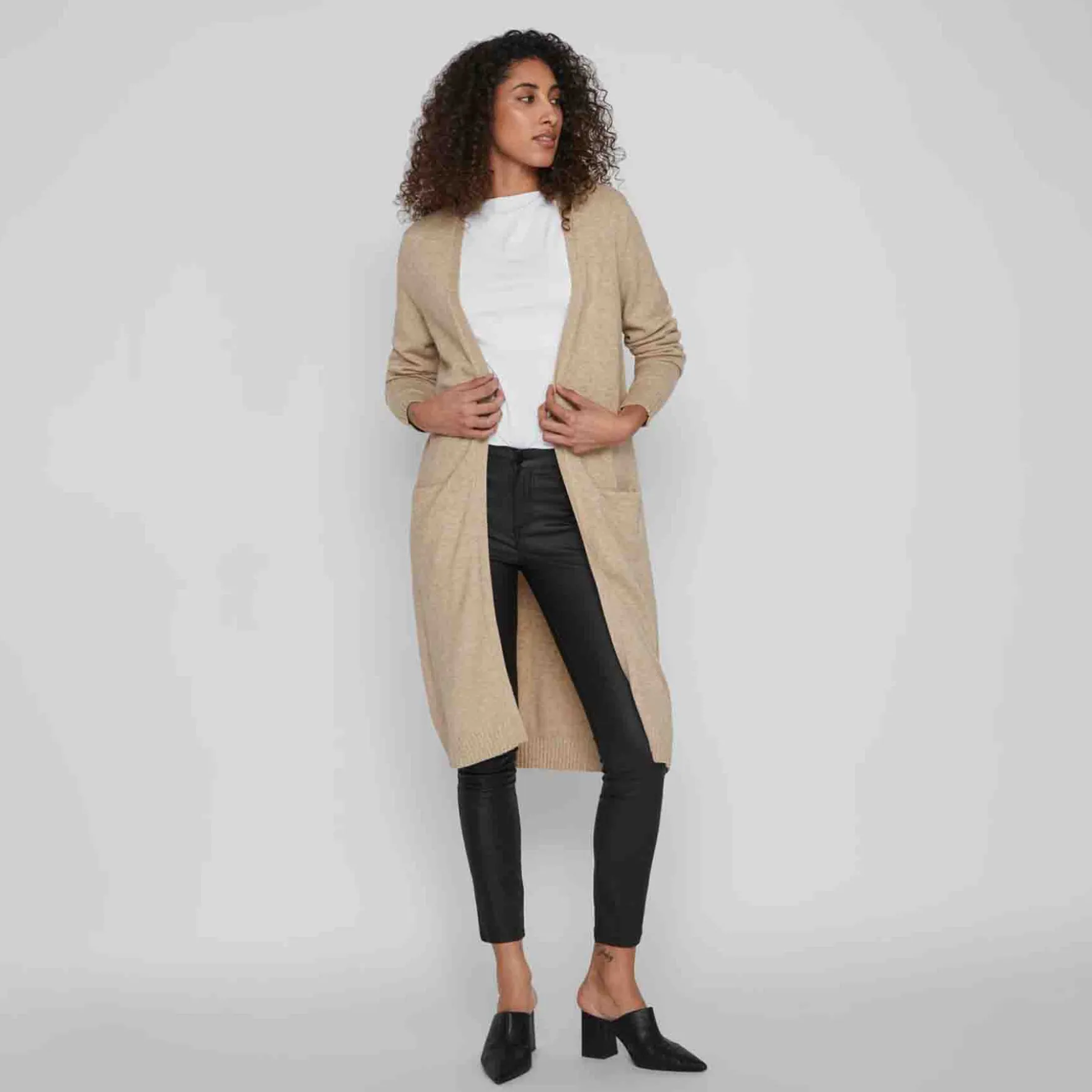 Viril long knit cardigan