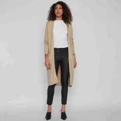 Viril long knit cardigan