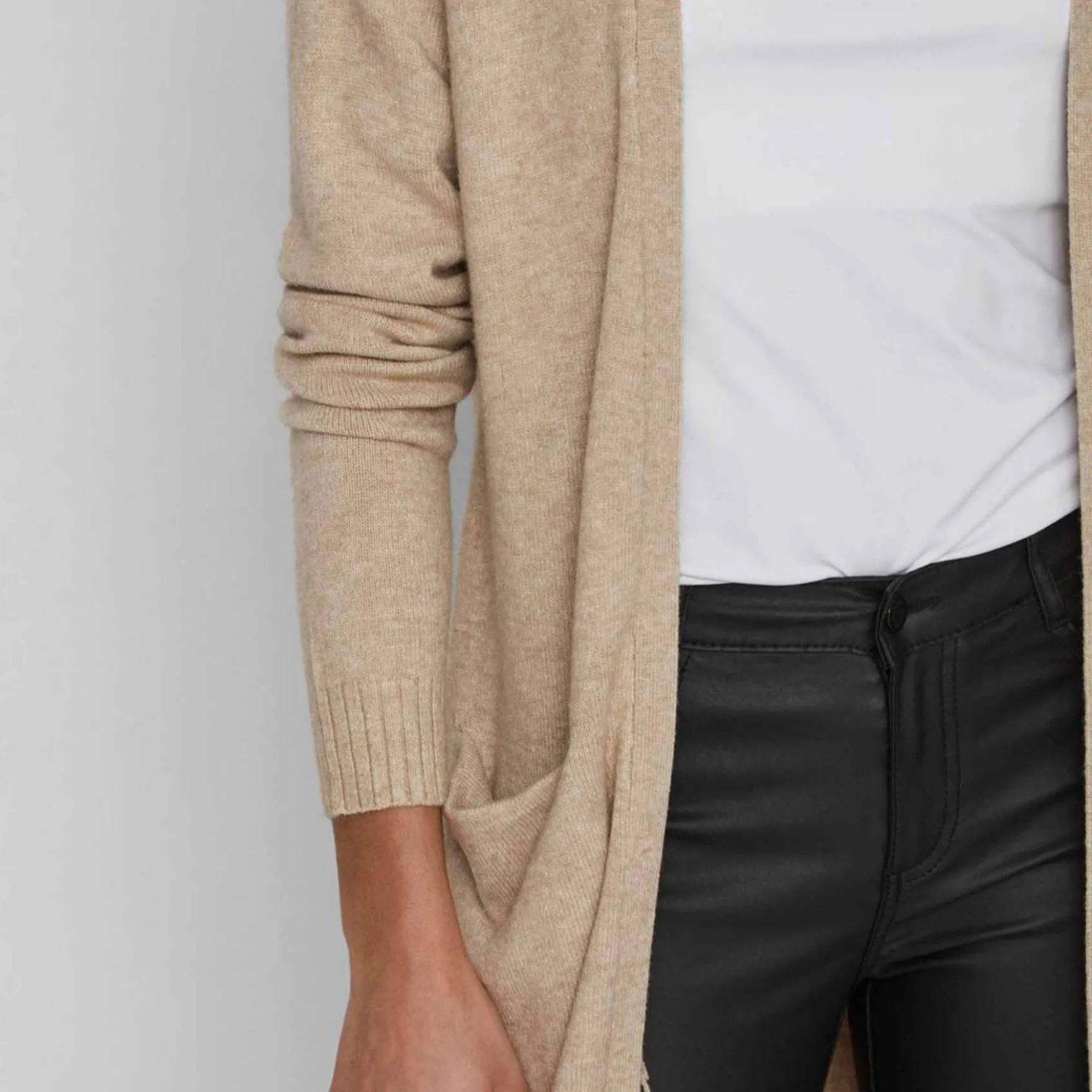 Viril long knit cardigan