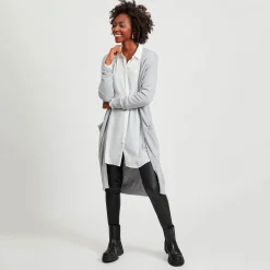 Viril long knit cardigan
