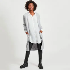 Viril long knit cardigan