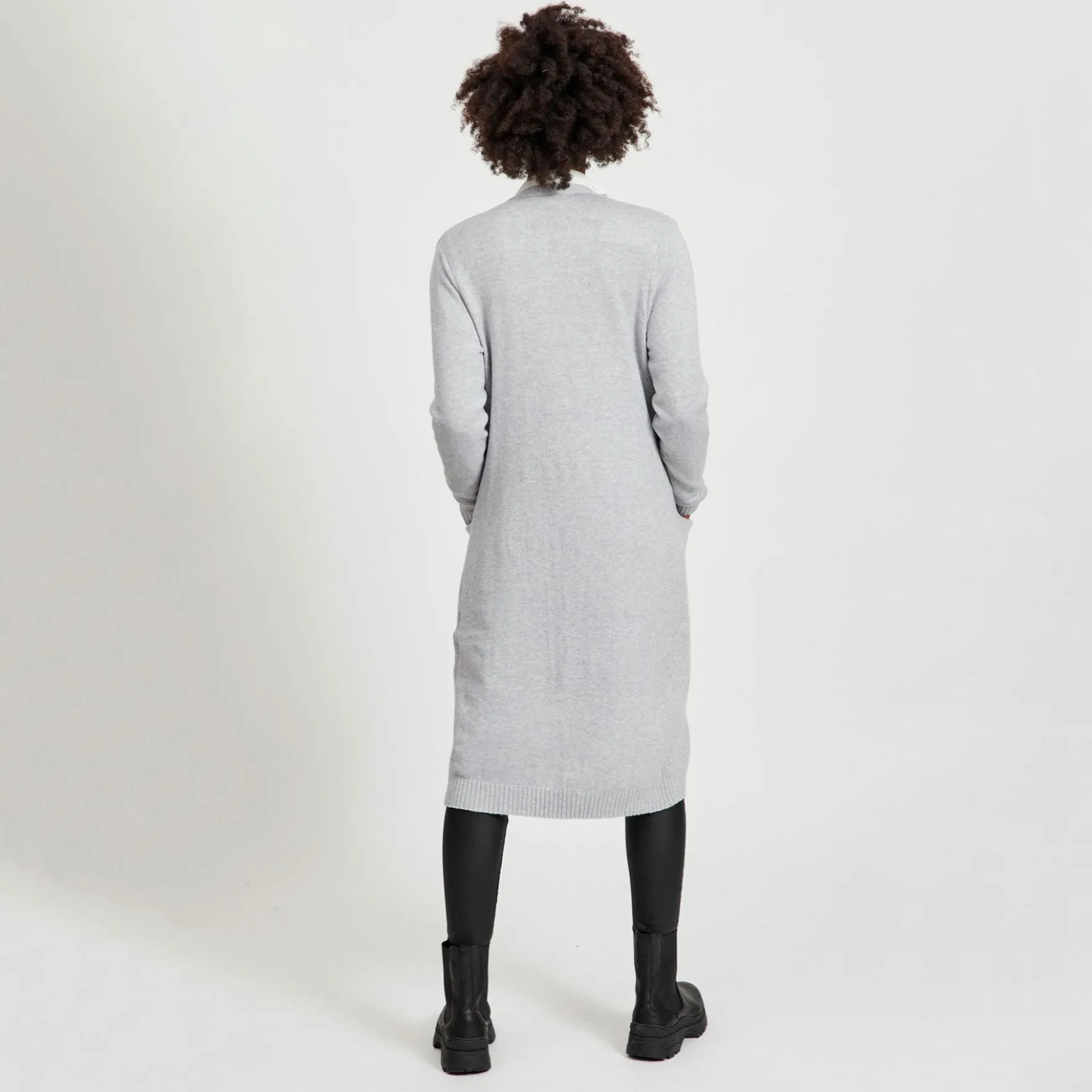 Viril long knit cardigan