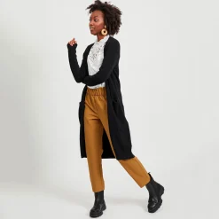 Viril long knit cardigan