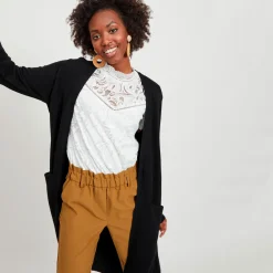 Viril long knit cardigan