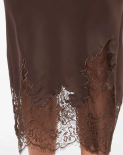 VISABEL HW MIDI LACE SKIRT