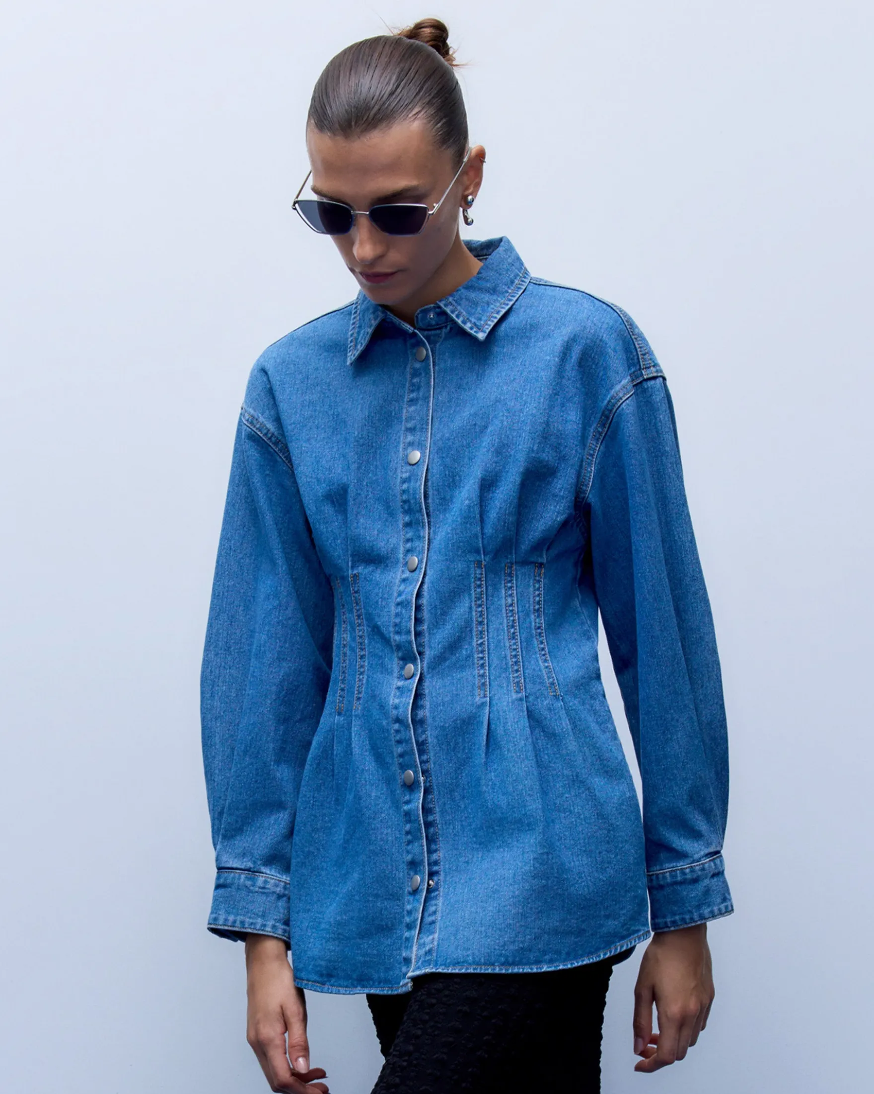 VISIKKA L/S DENIM SHIRT