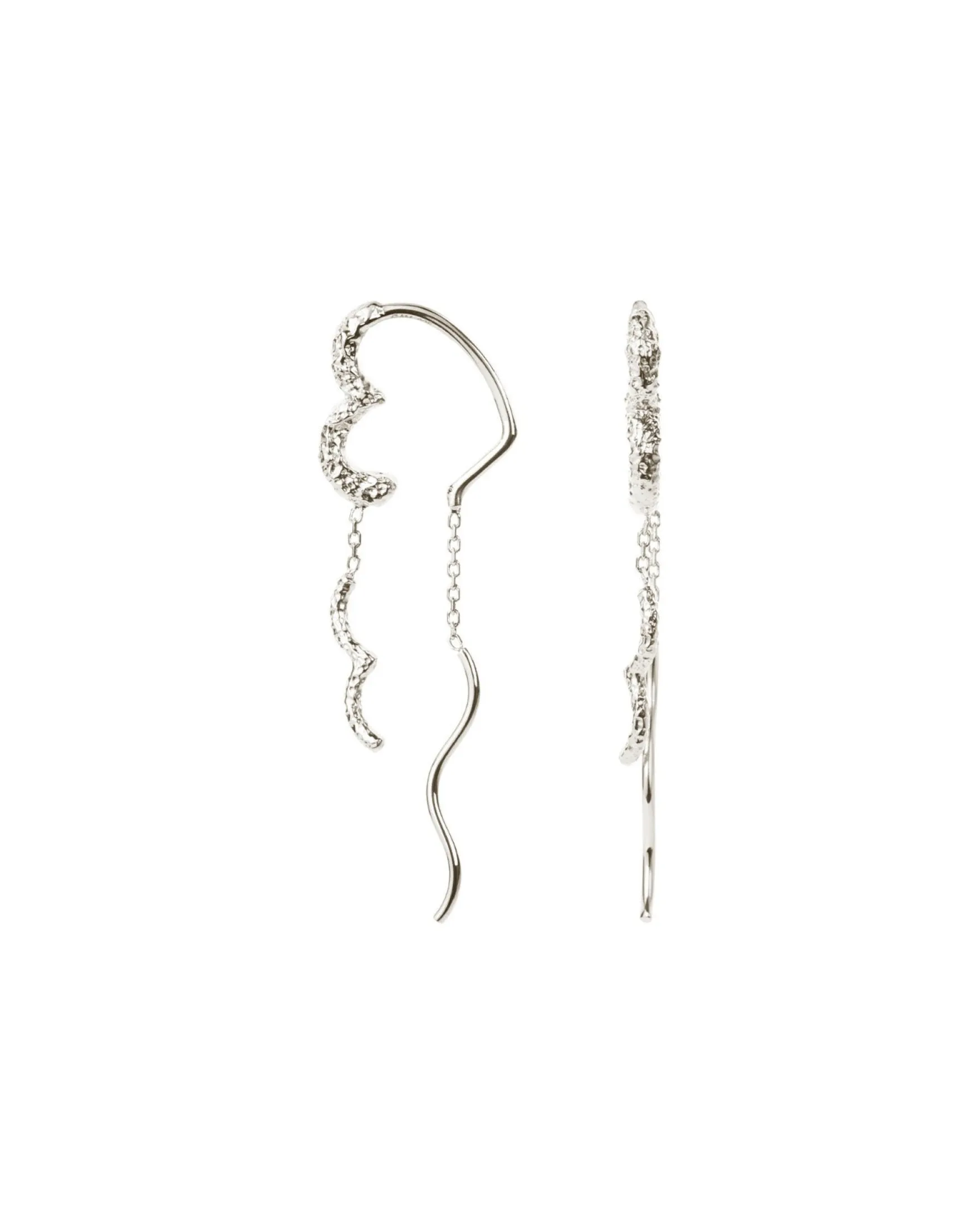 Wavy Sparkly Heart Earlines