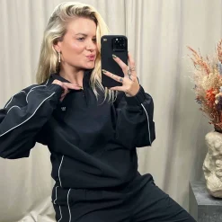 Wwade crinkle track top